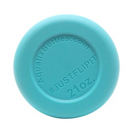 Turquoise - Aquatix Protective Silicone Sleeve for Aquatix 21oz Flip Top Bottles, Anti-Slip Bottom Cover, BPA Free and Dishwasher Safe.