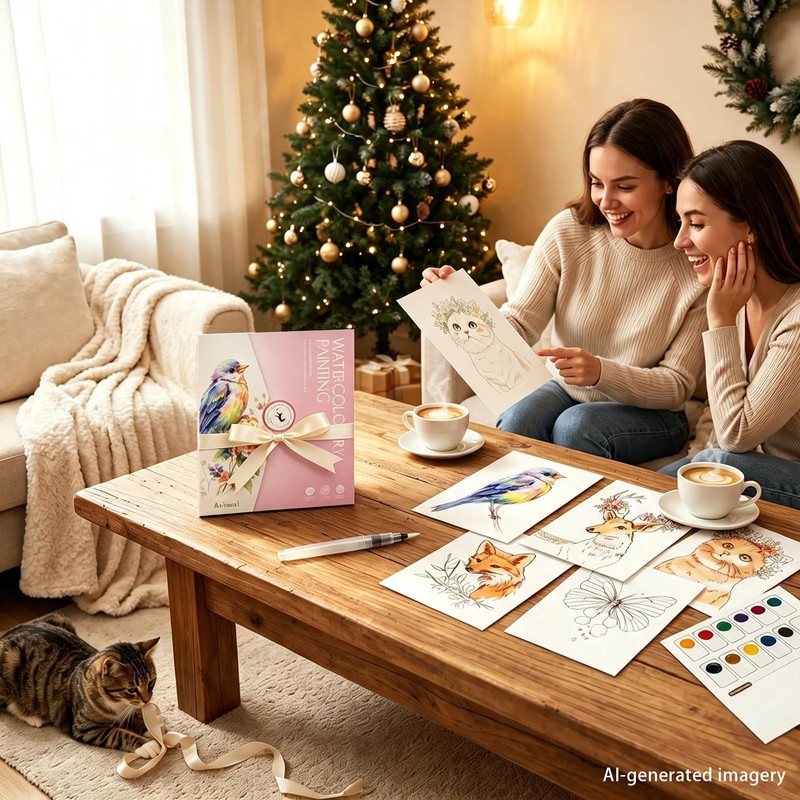 Breathly Watercolor Kit for Adults & Beginners (Flowers)