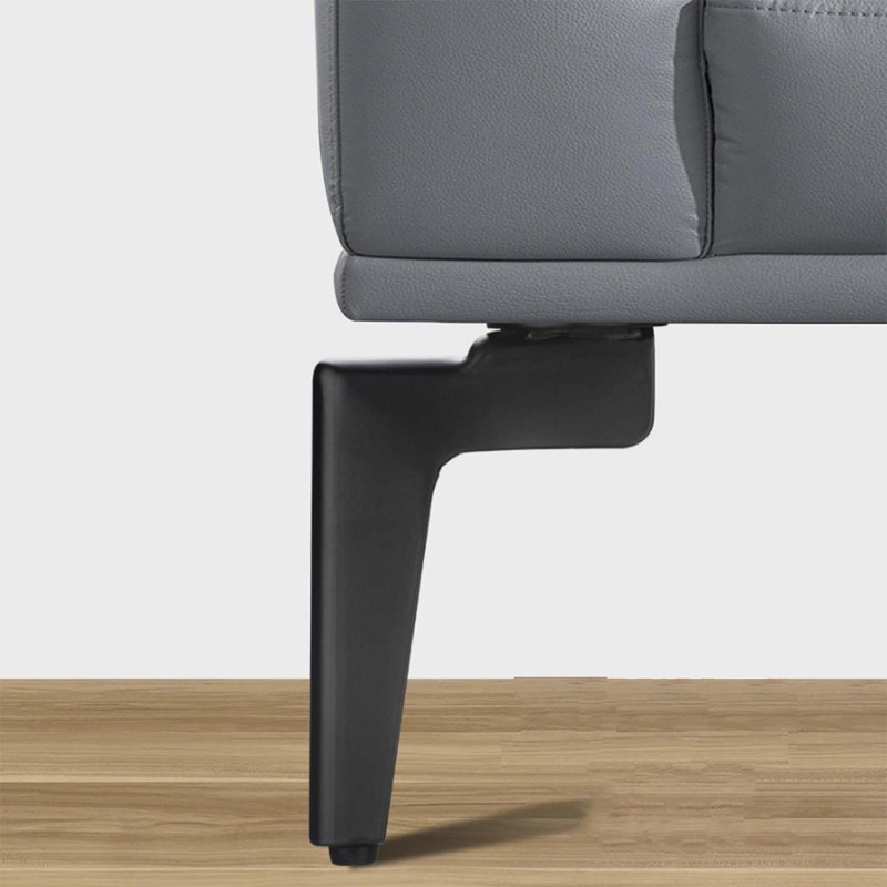 Set of 4 Furniture Feet, Metal, Black, Cabinet Feet, 18