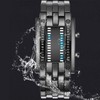 Binary Matrix Blue LED Digital Watch Abrasion Resistant Fashionable Binary