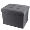 ALASDO Storage Ottoman Footrest Stool Small Ottoman with Storage Foldable