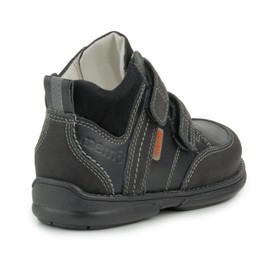 Memo Polo Ankle Support Children's Corrective Orthopedic Sneaker, Black, 24 (8 M US Toddler)