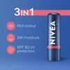 NIVEA Caring Beauty Rose Nude Lip Balm SPF30 (4.8g), 3-in-1
