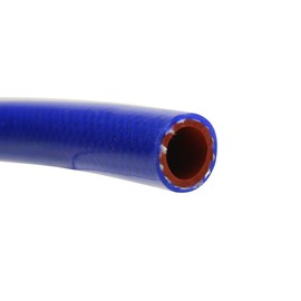 HPS 1/2" ID Blue high temp reinforced silicone heater hose, Max Working Pressure 80 psi, Max Temperature Rating: 350F, Bend Radius: 2-1/2"