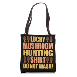 Lucky Mushroom Hunting Morels Hunter Mycologist Graphic Tote Bag