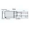 ROLLING GATE 6" WHEEL CARRIER: for Chain Link Fence Rolling/Sliding