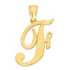 Ice on Fire Jewelry 10k Gold Initial Pendant