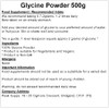 Glycine Powder 500g | Pure L-Glycine | Vegan Friendly, GMO