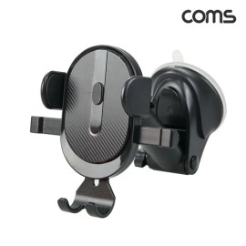 COMS 차량용 스마트폰 거치대 자동차 앞유리, 대쉬보드 부착 흡착식 TB817 Car Smartphone Holder Suction Mount for Front Windshield and Dashboard TB817