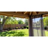 Steel Metal Slide Curtain Track Hooks with Wheels for Gazebo