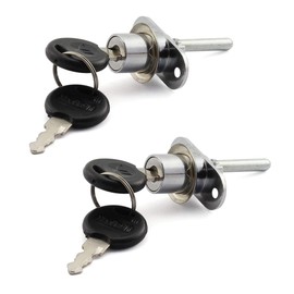 Cerradura de émbolo cilíndrico de 16 mm para cajón, gabinete, mesa de oficina, mesa de actividad, enlace asociado, bloqueo asociado, 1 candado, 3 cajones, accesorios de seguridad para muebles