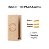 GoFika Can Cooler Holder & Dispenser Wall Mounted Bamboo Engraved