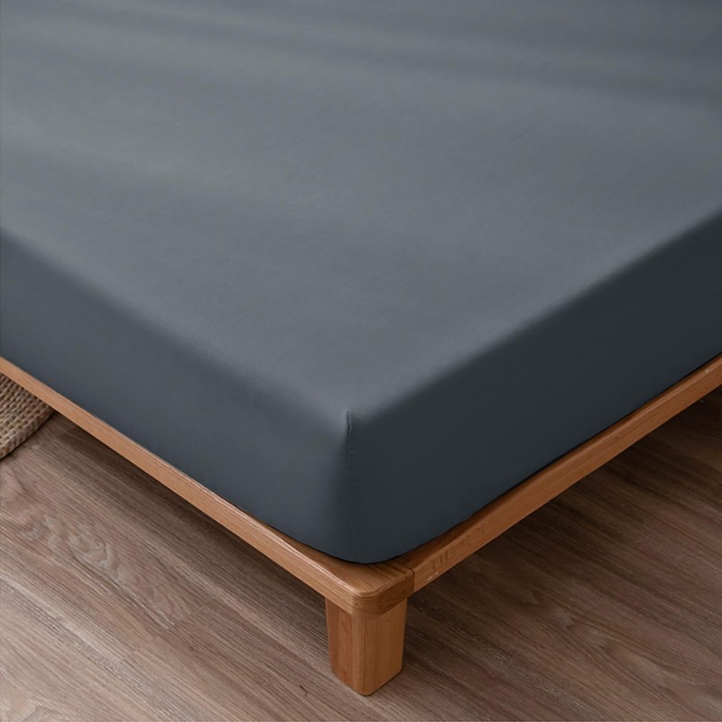 NAFAY LIVING Fitted sheet-Plain Dyed Ultra Soft Microfiber Bedding Sheet