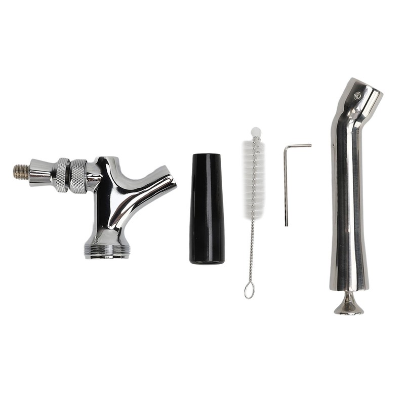 Beer Faucet Stainless Steel Draft Beer Keg Tap Turbocharged Less