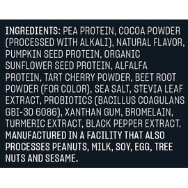 Vega Vega Sport Premium Vegan Protein Powder, Chocolate - 30g Plant Based Protein, 5g BCAAs, Low Carb, Keto, Dairy Free, Gluten Free, Pea Protein for Women & Men, 12 x 1.6 oz Sachets (Packaging May Vary)