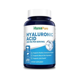 Nusa Pure Oral Hyaluronic Acid 200mg Vegetable Capsules 180 Tablets (Gluten Free) / 누사퓨어 먹는 히알루론산 200mg 식물성 캡슐 180정 (글루텐프리)