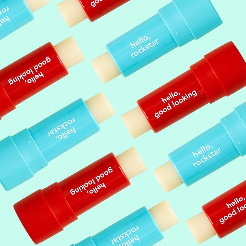 Hello Moisturizing Vegan Lip Balm, Sweet Mint, Beeswax & Petrolatum