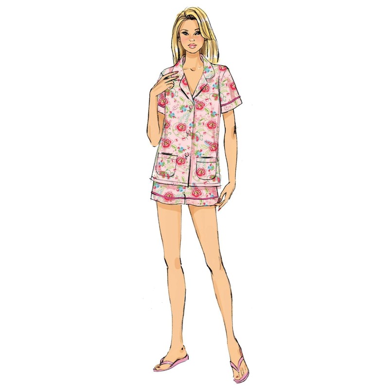 Butterick Schnittmuster 6296 Pfanne zum A5 Größen 6–14 Top/Shorts und