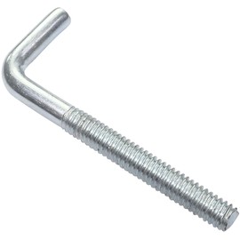 AERZETIX - C47895 - Set of 20 Screw Hooks Metal with Metric Thread M4 x 40 mm - Angle Hook - Hooks in the Shape of L - Screw Hooks for Hanging