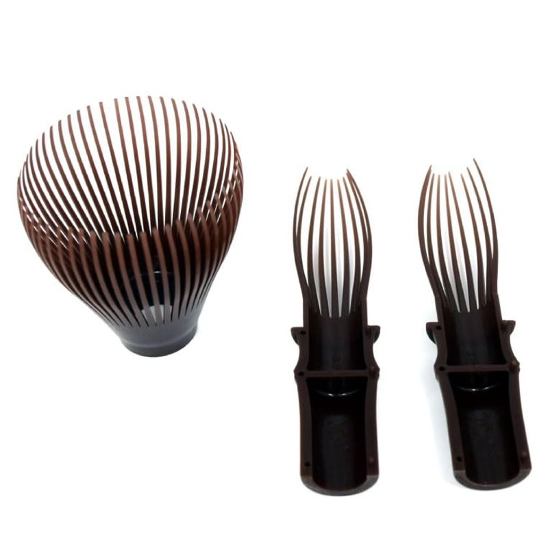 Tea Utensils, Resin Tea Tea Set, Soot Bamboo Color, Brown,