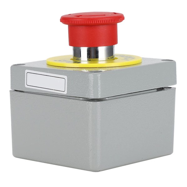1NO 1NC Momentary Stop Switch RFI Resistant IP66 Waterproof Red