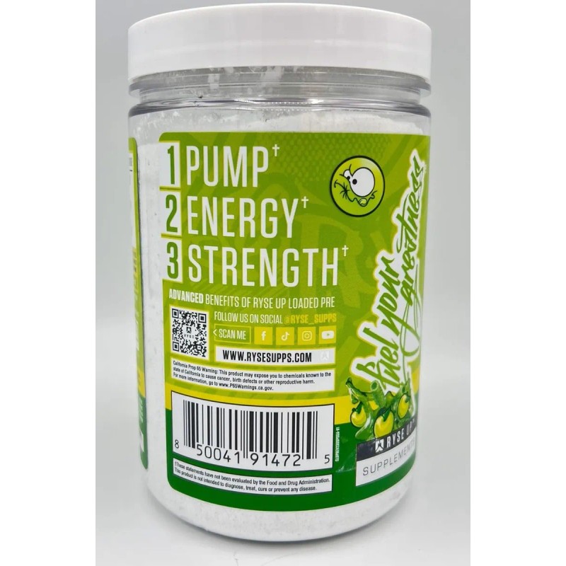 Ryse Up Supplements Loaded Pre Entreno 30 Serv Sabor Sour