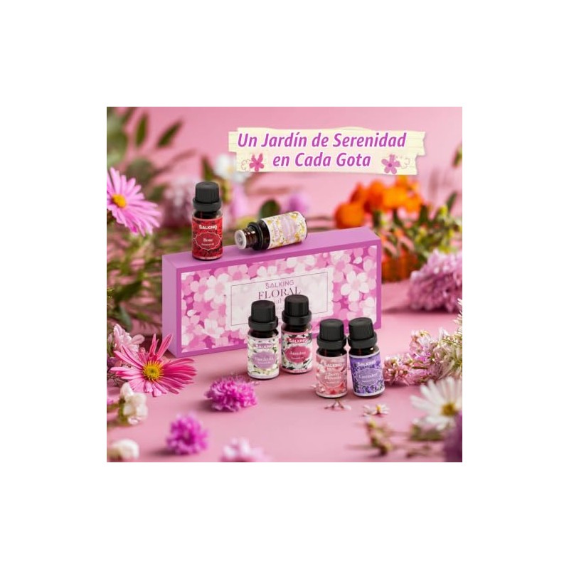 SALKING Set de Aceites Esenciales Florales, 6 x 10 ml