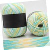 Ciieeo 5rolls Gradient Cotton Yarn Knitting and Crochet Thread for