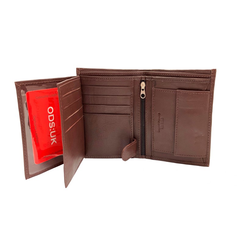 ODS:UK Men's Soft and Secure Leather Wallet with RFID Blocking,