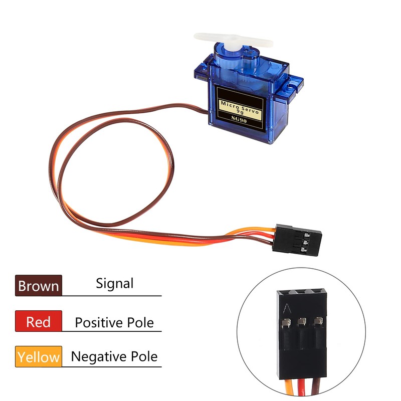 DIANN 6pcs SG90 9G Micro Servo Motor Kit for RC