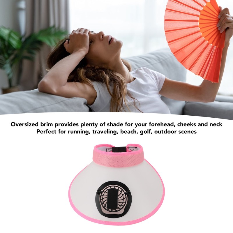 Sun Hat with Fan Rechargeable 3 Gear Wind Speed Large