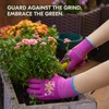 VGO 3 Pairs Women’s Gardening Gloves - Non-Slip Nitrile Coated,