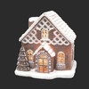 Roman Gingerbread House with Tree Latice Design, 6.2-inch Height, Resin,
