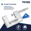 Heavy Duty Keyed Alike Padlocks with 4 Keys - High