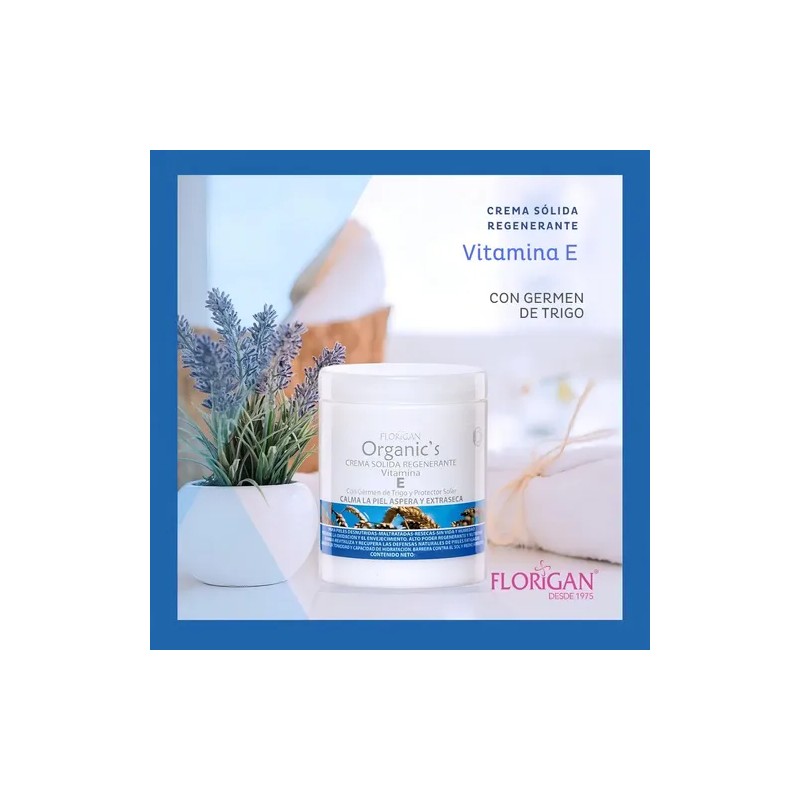 Crema Sólida Regenerante Vitamina E 600grs. Florigan
