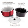 Elite Gourmet MST-900RXT# Electric Ceramic XL Jumbo Slow Cooker, Adjustable