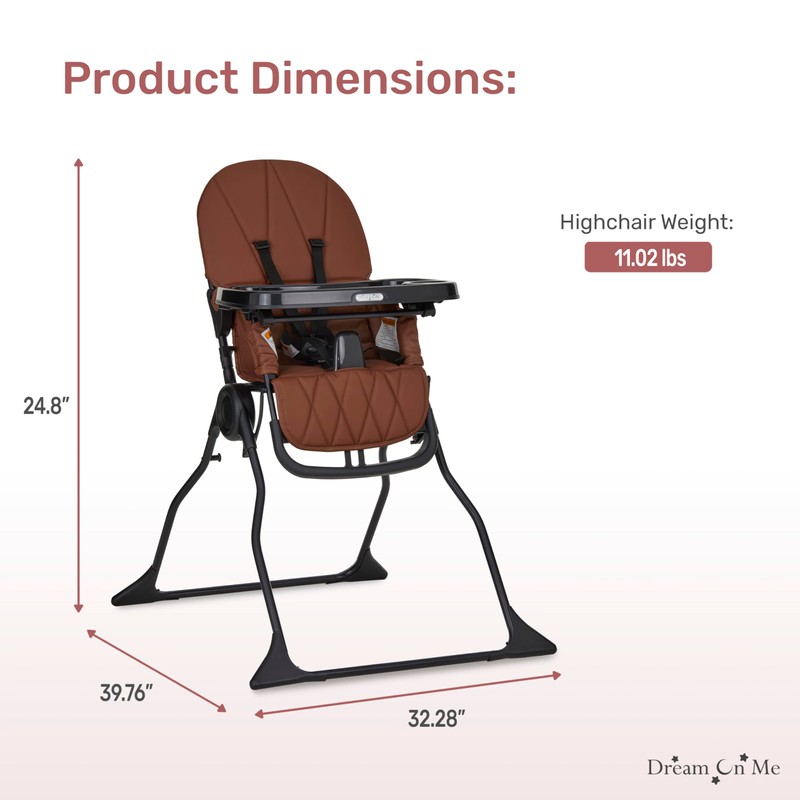 Dream On Me Snack and Stow Baby high Chair in
