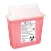Dealmed Sharps Container, 5 Quart Mailbox Lid, Made in The
