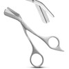 Rainblo Eyebrow Scissors 5mm Extension Eyebrow Comb Integrated Stainless Steel