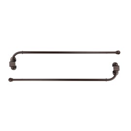 Urbanest 1/2” Adjustable Wall Mounted Swing Arm Rods, 14"-24", Oil-Rubbed Bronze
