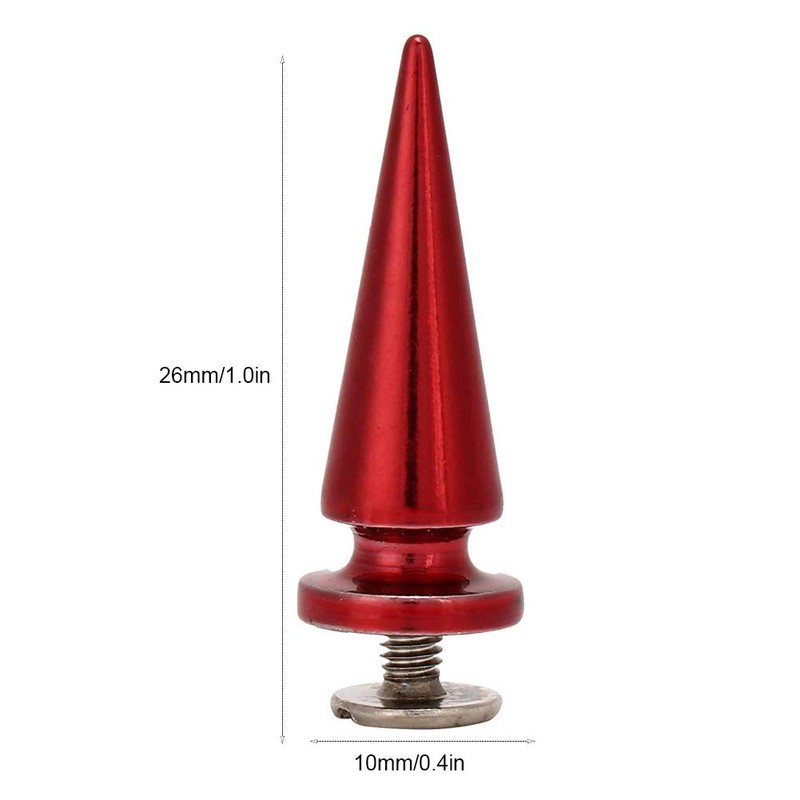 10Pcs Punk Rivets Stud Screw Tree Shape 10x26MM Large Size