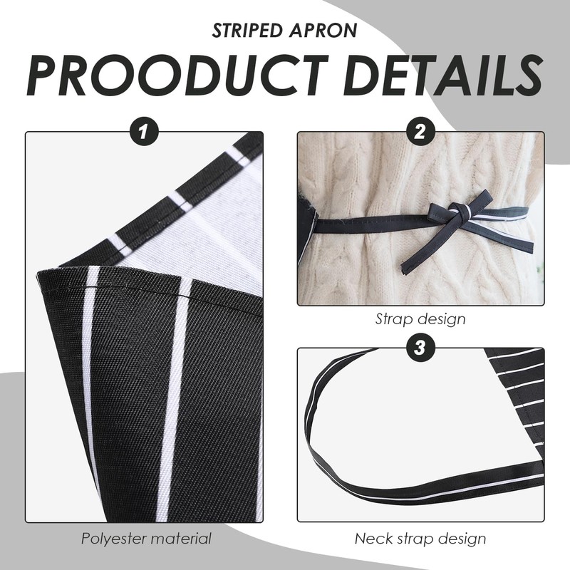 EHDWXVZM 1 x Striped Apron, 1 x Hook, Water and