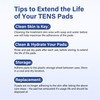 LotFancy TENS Unit Replacement Pads, 40 Pcs 2x2 Snap Electrodes