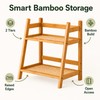 Bamboo Countertop Organizer for Coffee & Kitchen Storage - 2-Tier