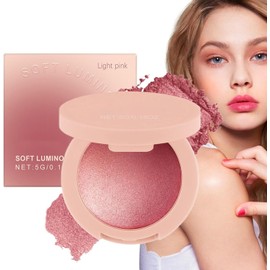 Rubor para Mejillas Colorete Rosa para Mujeres - Efecto Acumulativo y Larga Duración, Tonos Brillantes para Mujeres en Todos los Tonos de Piel