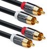 deleyCON PREMIUM 2m HQ Stereo Audio RCA Cable - 2x