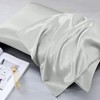 Moonlight Bedding Satin Silver Pillow Cases 2 Pack - Pillowcase
