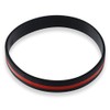 Forge Firefighter Awareness Support Thin Red Line Silicone Wristband Bracelets