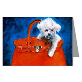 Assorted Couture Doggie Handbag Notecard Set