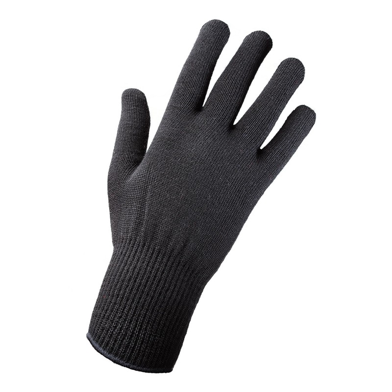 EDZ Merino Wool Thermal Liner Gloves - Black, S